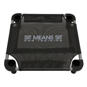 Sit Means Sit Logo Training Cot 22''x22'' Square